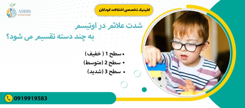 شدت علائم در اوتیسم به چند دسته تقسیم می شود؟